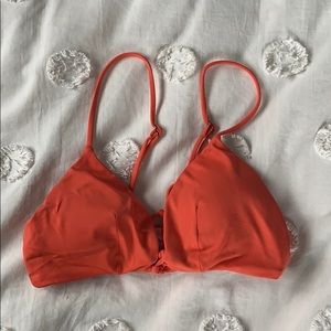 Coral reversible Maaji bikini top